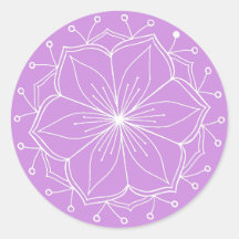 Purple Lotus Flower Mandala