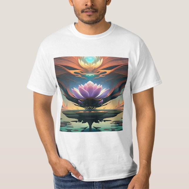 Purple lotus flower shirts (Front)