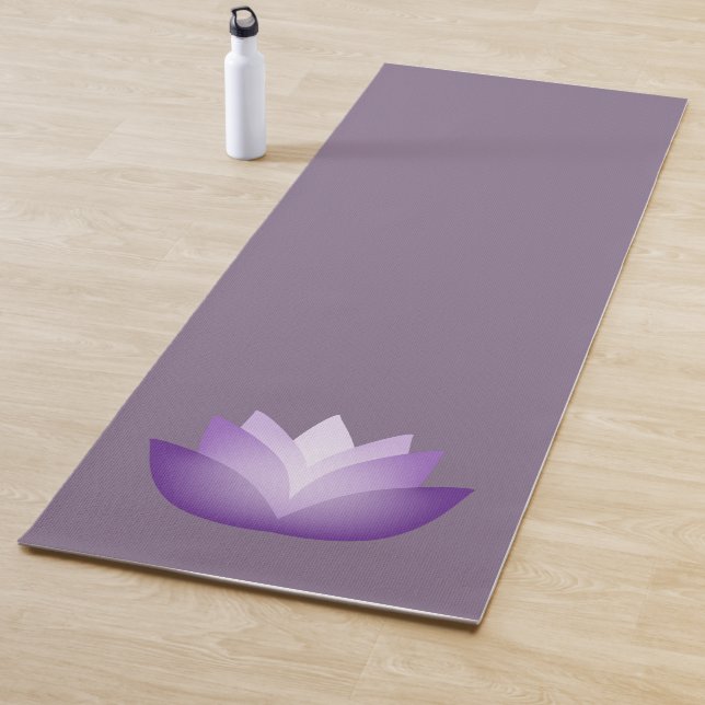 Purple Lotus Flower Yoga Mat (In Situ)