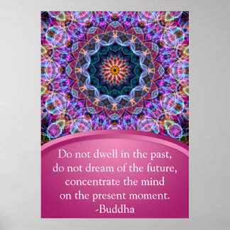 Purple Lotus Mandala Poster