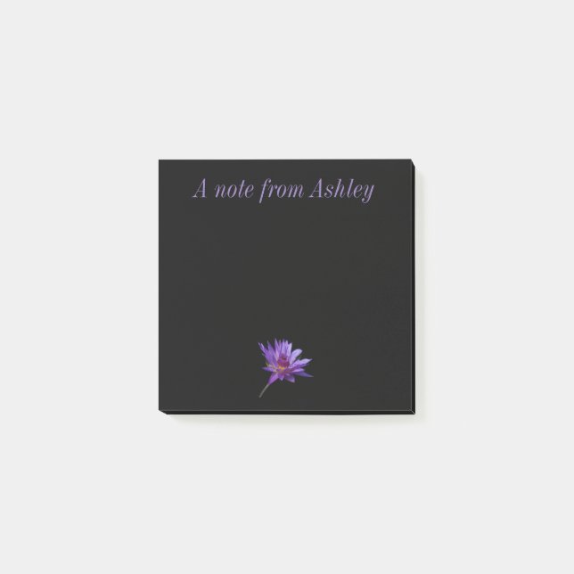 Purple Lotus Waterlily Notes (Front)
