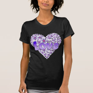 Purple Love and Daisies T-Shirt