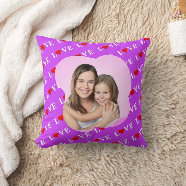 Purple LOVE Cushion (Blanket)