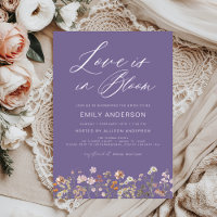 Purple Love is in Bloom Wildflower Bridal Shower