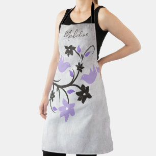 Purple Lovebirds Apron