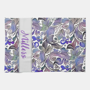 Purple lovers fav! Fun Flourishes. Personalized Tea Towel