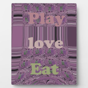 Purple Loves & Play Eat Africa South Traditional Plaque