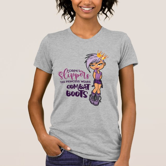 Purple-Lovin' Tomboy Princess Tee (Heather) (Front)