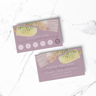 Purple Loyalty Unique Pastry Cooker Bakery Business Card