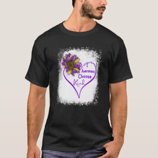 Purple Lupus Awareness Choose Kind Heart Leopard S T-Shirt
