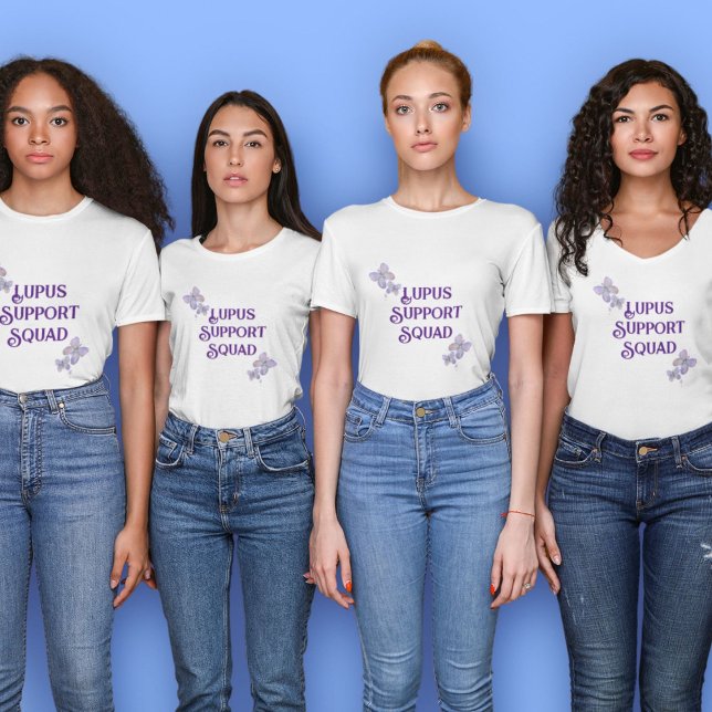 Purple Lupus Butterfly Support Squad T-Shirt (Creator Uploaded)