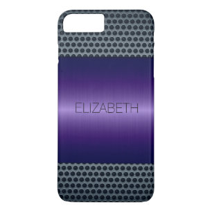 Purple Luxury Stainless Steel Metal Look #2 Case-Mate iPhone Case