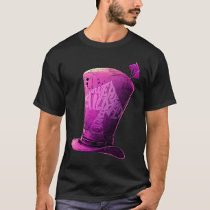 Purple Mad Hatter  We're All Mad Here T-Shirt