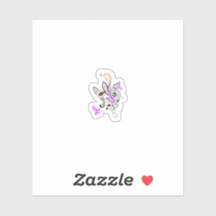 Purple-Magenta, Reddish Custom-Cut Vinyl Sticker