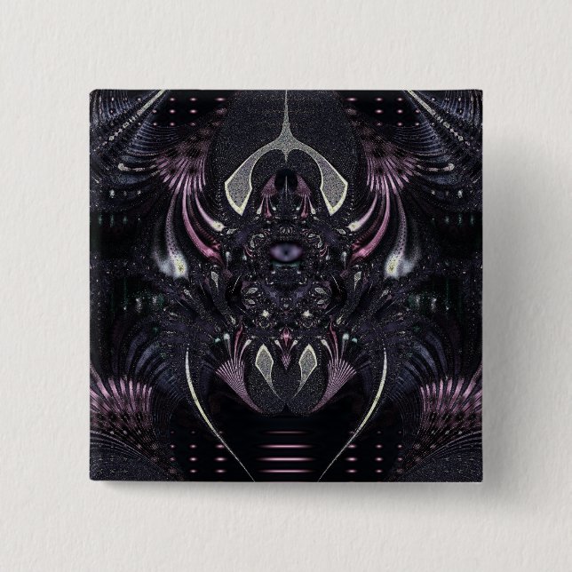 Purple Magic 15 Cm Square Badge (Front)