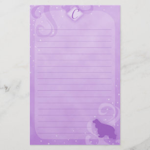 Purple Magic Cocker Spaniel Stationery