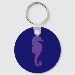 Purple Magic Sea Horse Key Ring