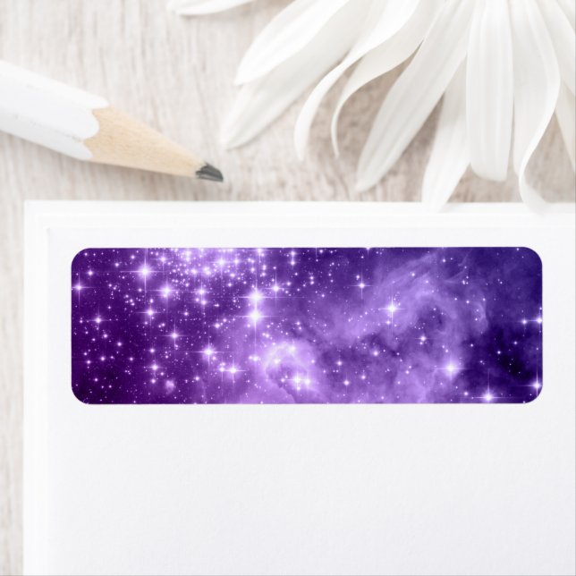Purple Magic Stars Celestial Digital Art (Insitu)