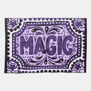 Purple Magic Tea Towel