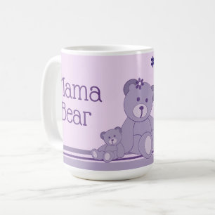 Purple Mama Bear Coffee Mug