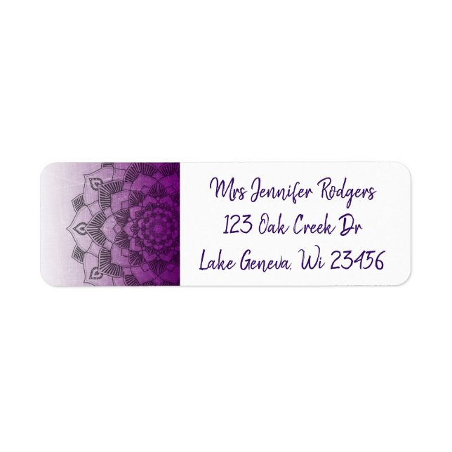 Purple Mandala Abstract (Front)