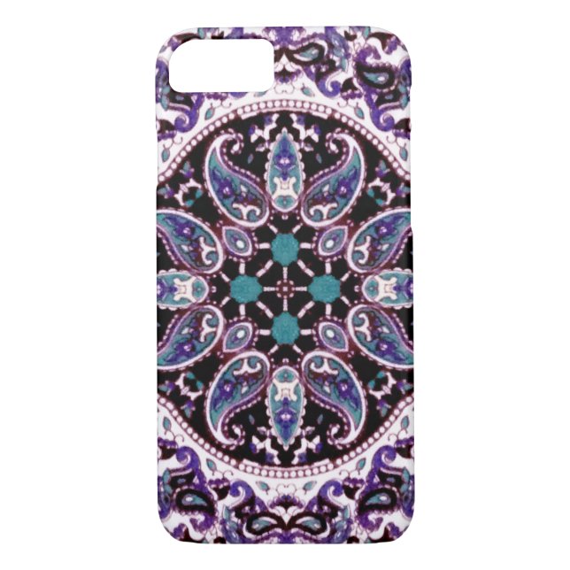 Purple Mandala Case-Mate iPhone Case (Back)