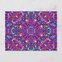 Purple Mandala Hippie Pattern