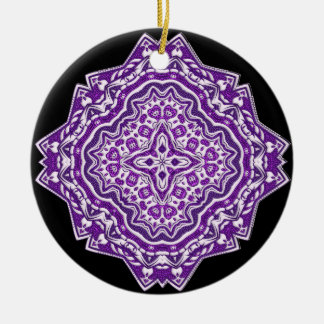 purple mandala ornament