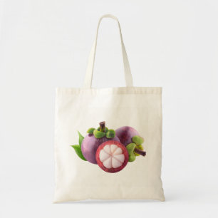 Purple mangosteens tote bag