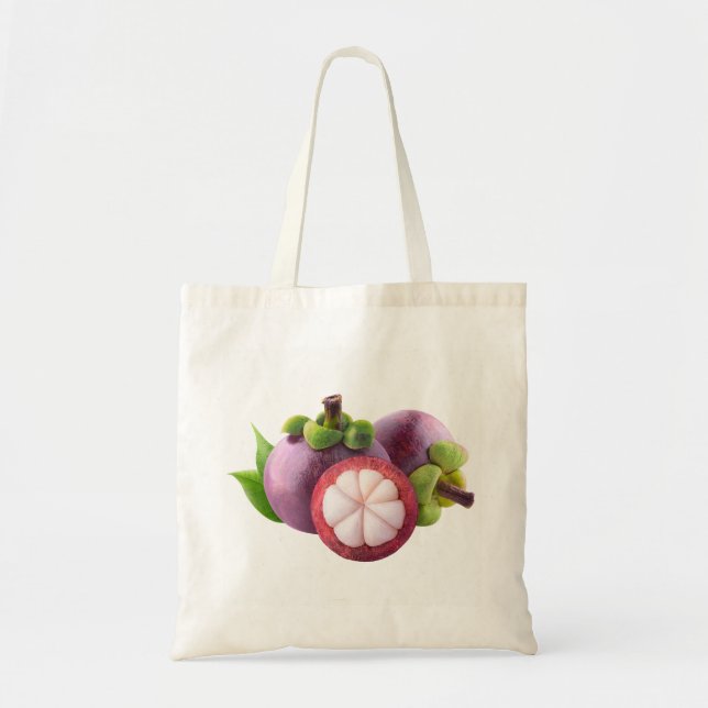 Purple mangosteens tote bag (Front)