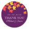 Purple Maple Leaf Fall Autumn Wedding Sticker