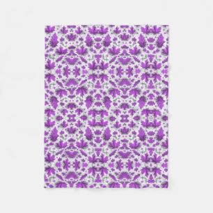 Purple Maple Leaves Blanket
