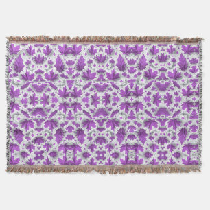 Purple Maple Leaves Blanket