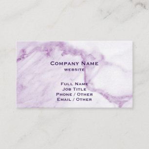 Purple Marble Business Card