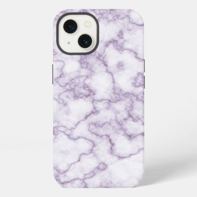 Purple Marble Pattern iPhone Case (Back)