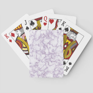 Purple Marble Pattern Playing Cards