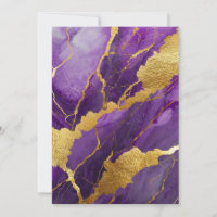 Purple Marble Pattern with Gold