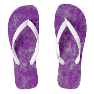 purple Marble Swirl Abstract Jandals