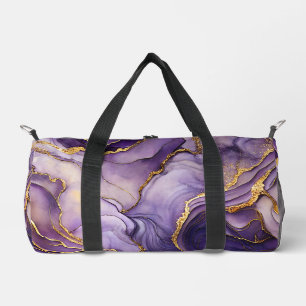 Purple Marbled Small Duffle Bag