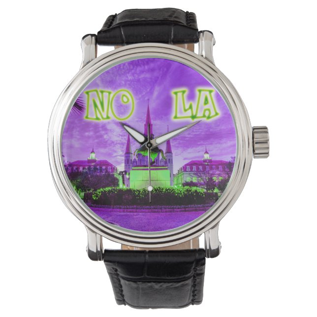 Purple Mardi Gras JS Watch (Front)