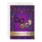 Purple Mardi Gras Mask Masquerade Party Invitation