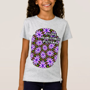 Purple Marguerite Patterns T-Shirt