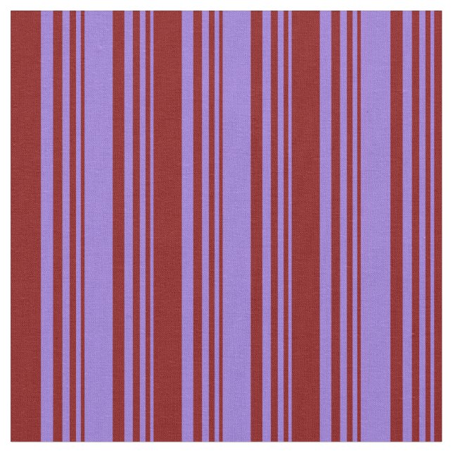 Purple & Maroon Coloured Stripes/Lines Pattern Fabric (Close Up)