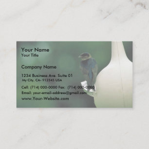 Purple martin business card