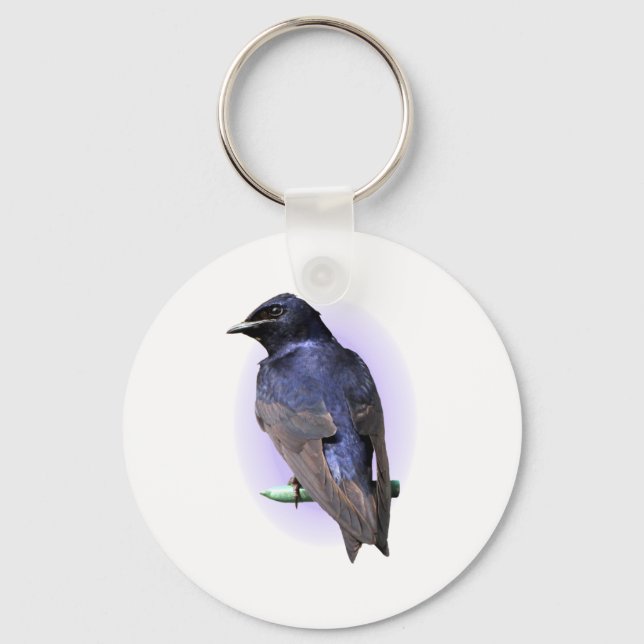 Purple Martin Male Key Ring (Front)