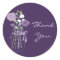 Purple Mason Jar Wedding Favour Stickers