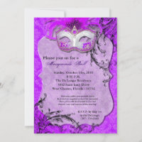 Purple Masquerade Ball Mask Costume Halloween Part