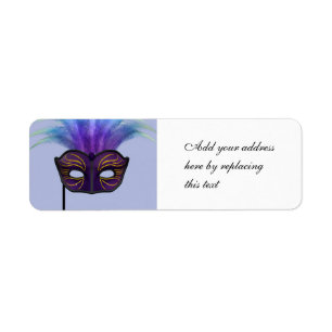 Purple Masquerade Mask Carnival Party Art