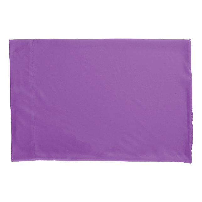 Purple Mauve colour Easily Customise This Pillowcase (Front-Left)