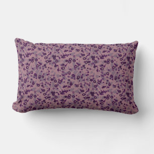 purple mauve geometric lumbar cushion